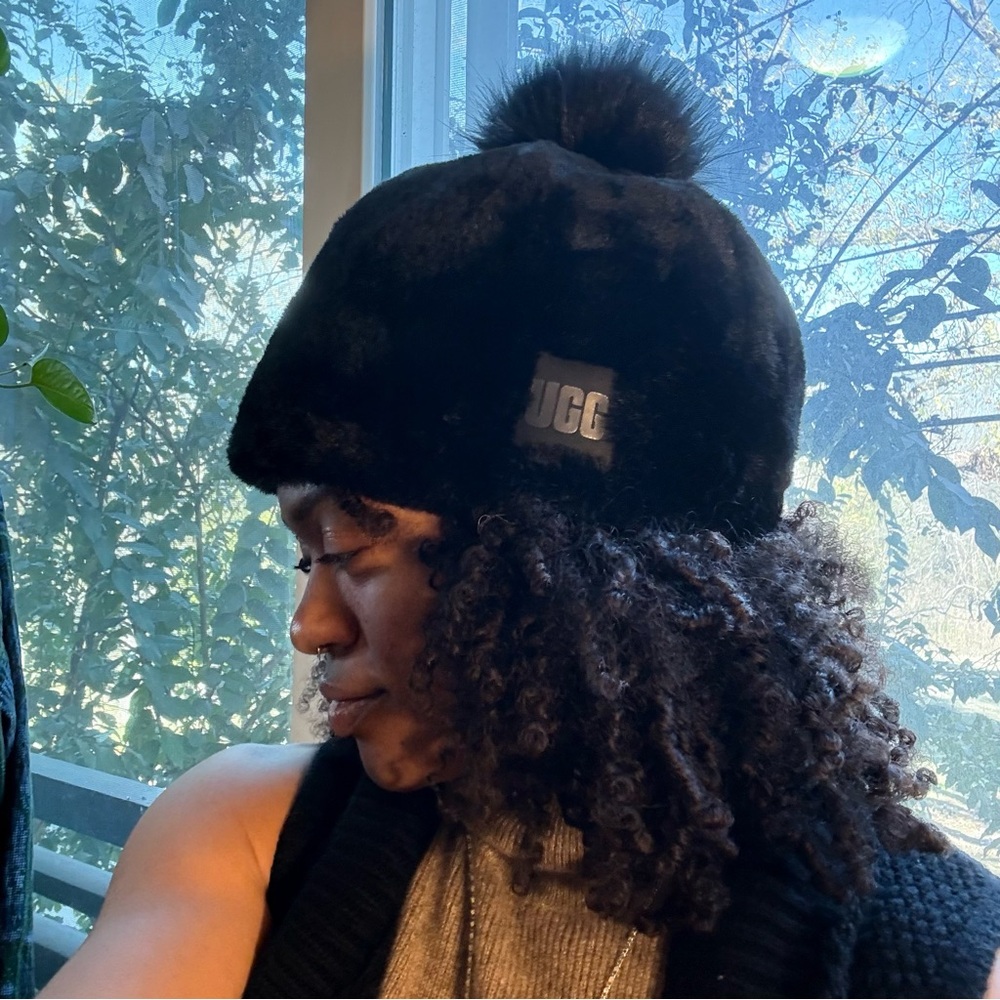✨ UGG Faux-Fur Pom Beanie — “Cold Front, Who?” ✨